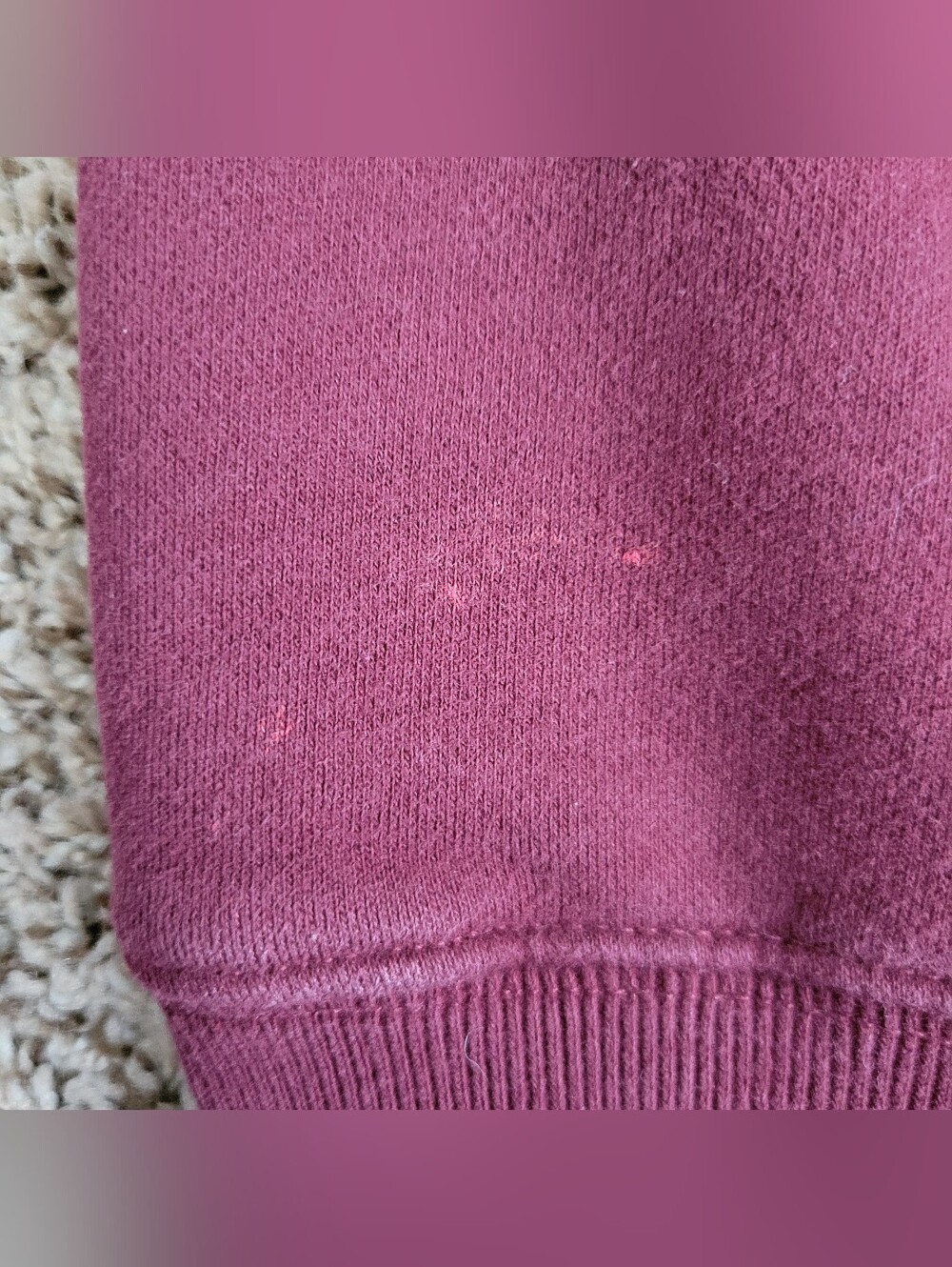 Abercrombie & Fitch Sweatshirt Mt Rainier Washington State Maroon Oversized XS - Picture 4 of 5